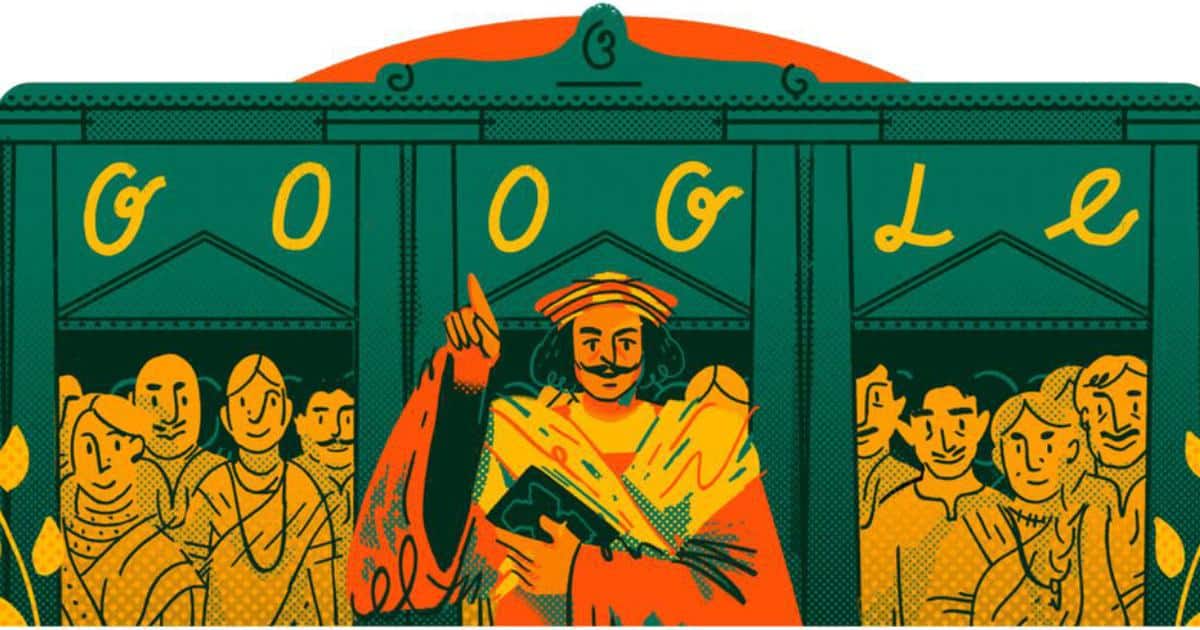 Google Celebrates the 246th birth anniversary of Raja Ram Mohan Roy with a Doodle
